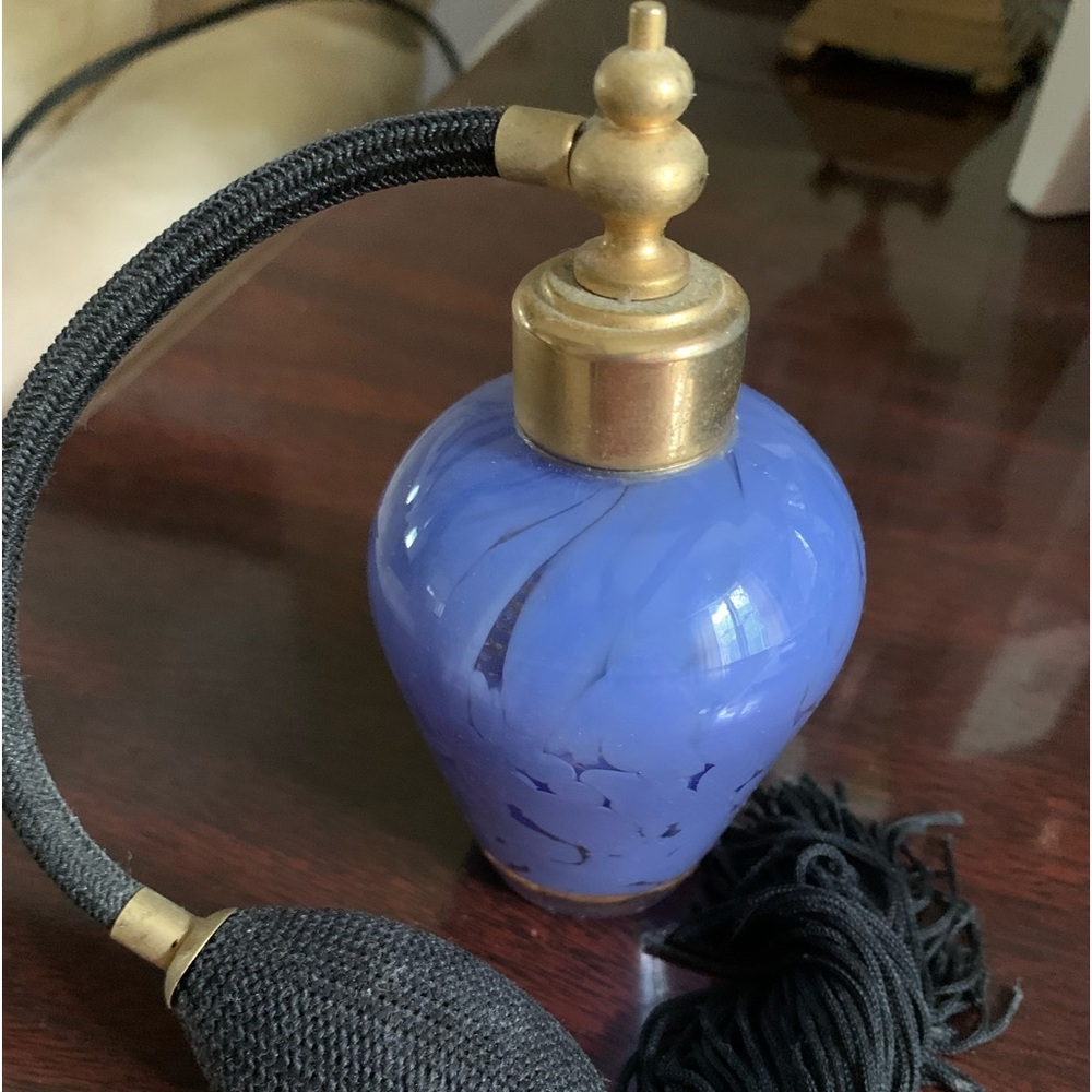 Vintage purple glass atomizer